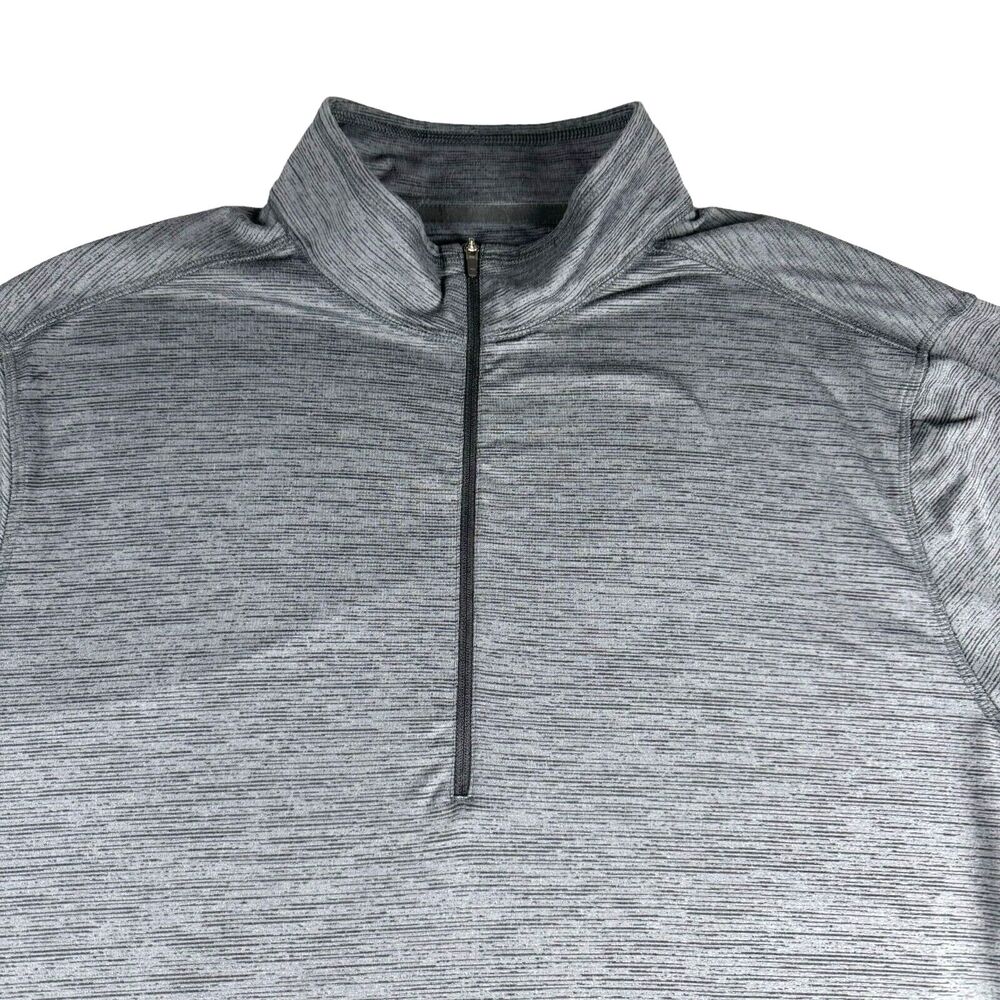 DSG Pullover Men's Extra Extra Large Gray Long Sleeve 1/4 Zip Performance Active